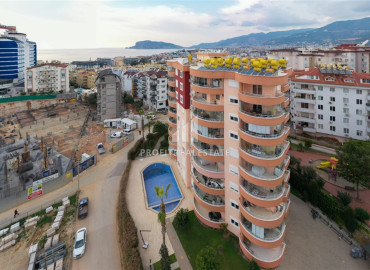 Spacious furnished 3-room apartment 120 m2 with magnificent sea views in Tosmur, Alanya ID-10652 фото-1
