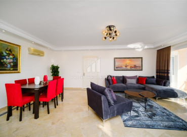 Просторная трехкомнатная квартира 120 м2 с мебелью и великолепным видом на море в Тосмуре, Алания ID-10652 фото-3