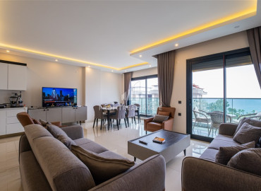 Stylish furnished penthouse 166 m2, with four bedrooms, in a residence with facilities, Kargicak, Alanya ID-11927 фото-3