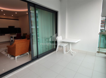 Меблированная двухкомнатная квартира, 80м², в элитном комплексе с собственным пляжем в Каргыджаке, Алания ID-11932 фото-10