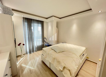 Stylish furnished apartment 2 + 1, 130 m2, with glazed balconies and sea views in Avsallar, Alanya ID-11956 фото-3