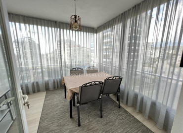 Stylish furnished apartment 2 + 1, 130 m2, with glazed balconies and sea views in Avsallar, Alanya ID-11956 фото-17