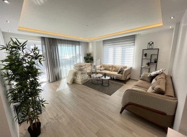 Stylish furnished apartment 2 + 1, 130 m2, with glazed balconies and sea views in Avsallar, Alanya ID-11956 фото-18