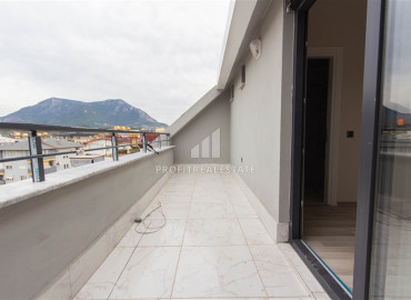 Penthouse in a new building with a separate kitchen, with a fine finish, bathroom equipment, unfurnished, in Oba, Alanya ID-12035 фото-9