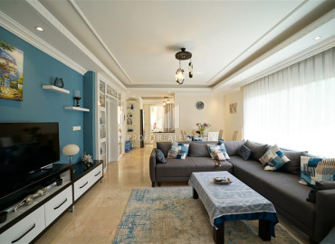 Furnished duplex apartment, 4 + 1 layout, with a large total area, Alanya, center, 190 m2 ID-12148 фото-5