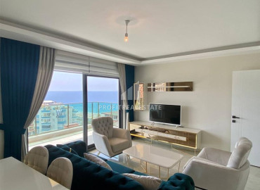Элегантная трехкомнатная квартира 90м2  на первой береговой линии, с панорамным видом на море в Махмутларе, Аланья ID-12158 фото-1