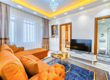 One bedroom apartment, with a bright design, just 50 meters from the sea, Alanya, center, 55 m2 ID-12173 фото-4