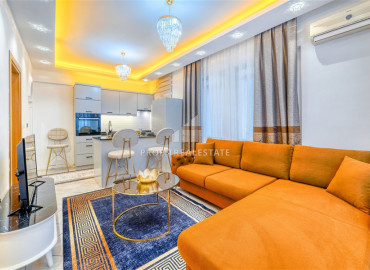 One bedroom apartment, with a bright design, just 50 meters from the sea, Alanya, center, 55 m2 ID-12173 фото-5