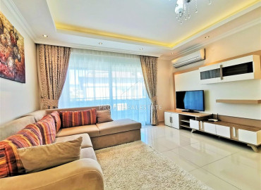 Furnished apartment 1 + 1, 60m² in a residence with a swimming pool 250m from the sea in Alanya Oba ID-9930 фото-1