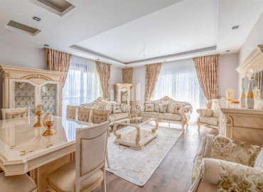 Luxury apartment 145m2, with three bedrooms, luxurious interior and separate kitchen in Oba, Alanya ID-12178 фото-3