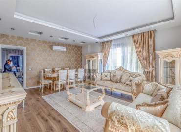Luxury apartment 145m2, with three bedrooms, luxurious interior and separate kitchen in Oba, Alanya ID-12178 фото-5