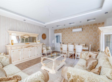Luxury apartment 145m2, with three bedrooms, luxurious interior and separate kitchen in Oba, Alanya ID-12178 фото-6