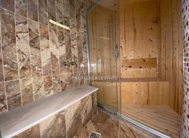 Comfortable apartment 4 + 1, 200m², original layout with private sauna and hammam in Akdeniz, Mezitli district ID-12188 фото-20