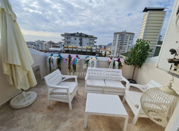 Spacious duplex apartment, 4 + 1 layout in a residential residence with facilities, Cikcilli, Alanya, 170 m2 ID-10734 фото-8