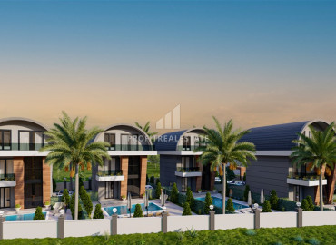 Инвестиционный проект - комплекс вилл класса люкс в 300 метрах от моря, с индивидуальными бассейнами в Паялларе, Аланья ID-12242 фото-1
