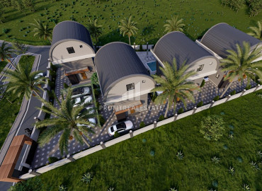 Инвестиционный проект - комплекс вилл класса люкс в 300 метрах от моря, с индивидуальными бассейнами в Паялларе, Аланья ID-12242 фото-5