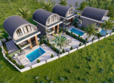 Investment project - a residence of luxury villas 300 meters from the sea, with individual pools in Payallar, Alanya ID-12242 фото-6