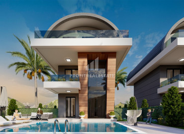 Investment project - a residence of luxury villas 300 meters from the sea, with individual pools in Payallar, Alanya ID-12242 фото-11