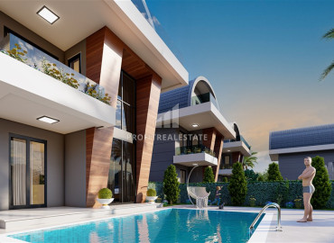 Investment project - a residence of luxury villas 300 meters from the sea, with individual pools in Payallar, Alanya ID-12242 фото-12