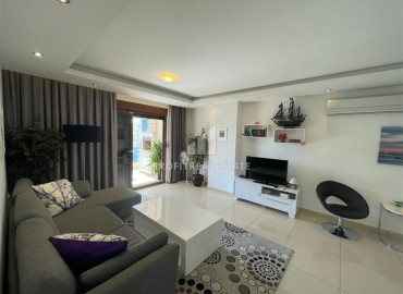 Stylish furnished apartment 2 + 1, 115 m2, in a residence with extensive facilities in Cikcilli, Alanya ID-12244 фото-20