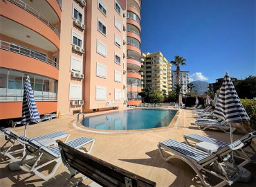 Furnished two bedroom apartment 110 m2, with a sea view, with glazed balconies, 400 meters from the beach, Tosmur, Alanya ID-12262 фото-1