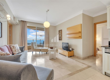 Elegant furnished 2+1 apartment with panoramic sea views in a luxury residence in Kargicak, Alanya ID-12271 фото-14