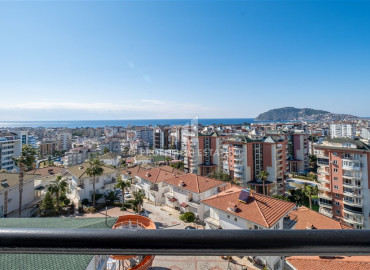 Elegant furnished apartment 2 + 1, with a luxurious author&#39;s interior and sea views in Cikcilli, Alanya ID-12276 фото-17