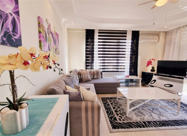 Elegant furnished apartment 2 + 1, 120 m2, in a residence with extensive facilities, in Cikcilli, Alanya ID-12302 фото-4