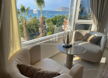 Designer two bedroom apartment with a sea view, in a residence on the first coastline, Tosmur, Alanya ID-12303 фото-12