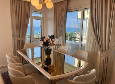 Designer two bedroom apartment with a sea view, in a residence on the first coastline, Tosmur, Alanya ID-12303 фото-17