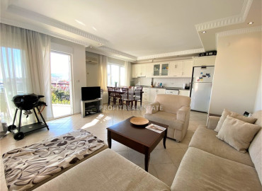 Furnished four-bedroom penthouse with panoramic sea views in Alanya ID-12312 фото-3