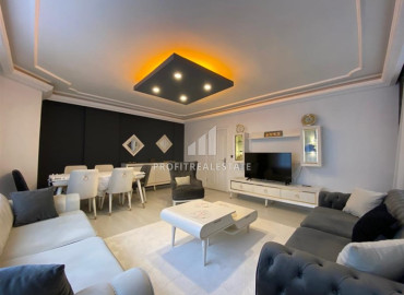 Stylish furnished apartment 2 + 1, 120 m2, with a separate kitchen, 200 meters from the sea in Tosmur, Alanya ID-12313 фото-5