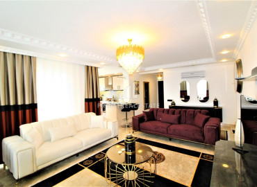 Трехкомнатная квартира, 120м², с потрясающим видом, в комфортабельном комплексе, в Джикджилли, Алания ID-12356 фото-2