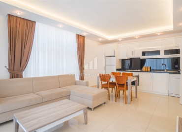Furnished one bedroom apartment, in a residential residence with facilities, Alanya center, 60 m2 ID-12382 фото-4