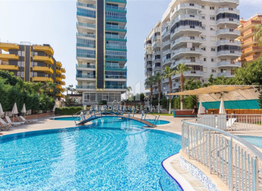 Меблированная квартира 1+1, на первой береговой линии, с застекленным балконом и теплыми полами, в центре  Махмутлара, Аланья ID-12391 фото-15