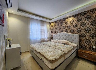 Фешенебельная трехкомнатная квартира с авторским интерьером и застекленным балконом в Махмутларе, Аланья ID-12394 фото-13