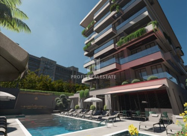 One-bedroom apartment in a residence under construction, just 150 meters from the sea, Alanya, center, 65 m2 ID-12402 фото-3