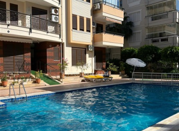 Ready to move in two bedroom apartment 116 m2, with private access to the garden, 300 meters from the sea in Oba, Alanya ID-12414 фото-1