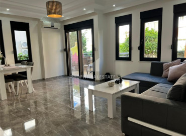 Ready to move in two bedroom apartment 116 m2, with private access to the garden, 300 meters from the sea in Oba, Alanya ID-12414 фото-5
