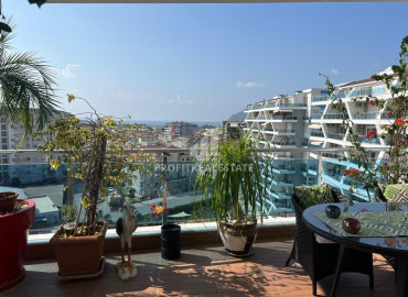 Furnished penthouse 155 m2, with three bedrooms and sea views, in a luxury residence in Cikcilli, Alanya ID-12416 фото-14