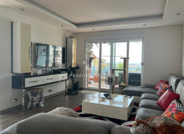 Furnished penthouse 155 m2, with three bedrooms and sea views, in a luxury residence in Cikcilli, Alanya ID-12416 фото-18