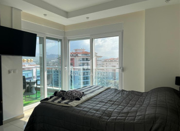 Меблированный пентхаус 155 м2, с тремя спальнями и видом на море, в комплексе класса люкс в Джикджилли, Аланья ID-12416 фото-20