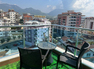 Furnished penthouse 155 m2, with three bedrooms and sea views, in a luxury residence in Cikcilli, Alanya ID-12416 фото-21