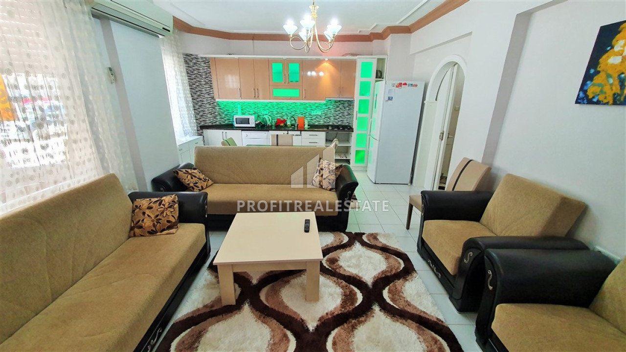 Недорогая меблированная квартира с двумя спальнями, 105м², в доме городского типа в районе Махмутлар, Алания ID-12451 фото-2