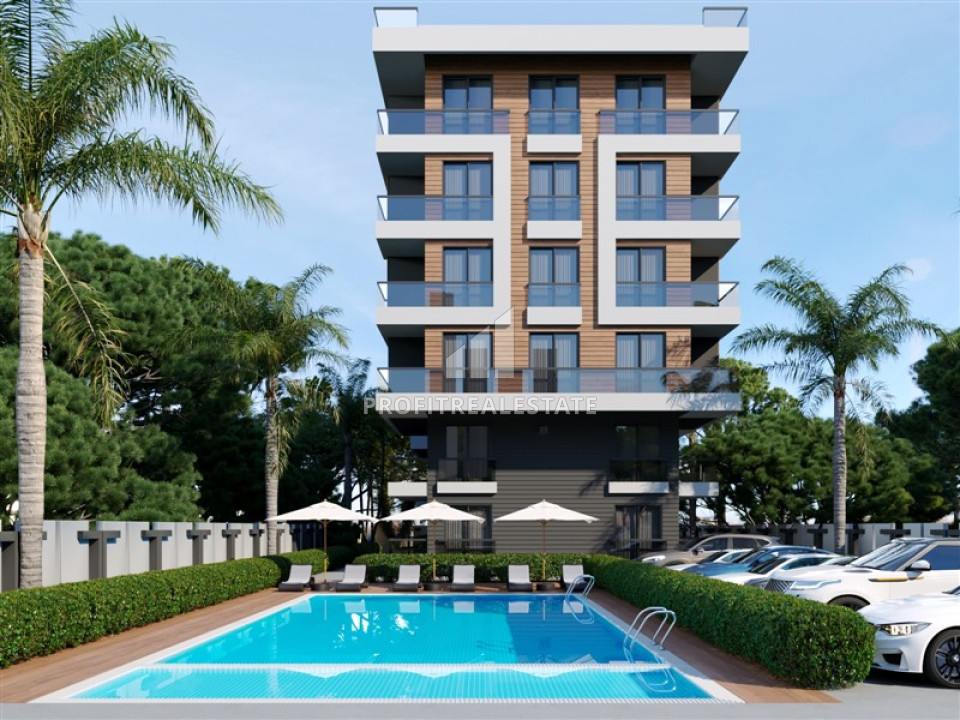 Новые двухуровневые апартаменты 3+1, в жилом комплексе с бассейном, Сарысу, Коньяалты, 160 м2 ID-12454 фото-1