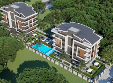 Новые двухуровневые апартаменты 3+1, в жилом комплексе с бассейном, Сарысу, Коньяалты, 160 м2 ID-12454 фото-18