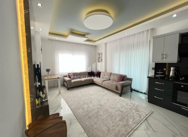 Уютная меблированная трехкомнатная квартира, 100м², в новом комплексе в районе Алании - Оба ID-12465 фото-4