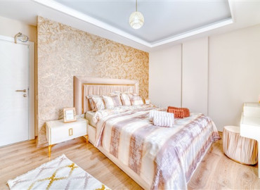 Luxurious furnished apartment 2 + 1, with a designer interior, with a separate kitchen in Cikcilli, Alanya ID-12470 фото-7