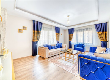 Luxurious furnished apartment 2 + 1, with a designer interior, with a separate kitchen in Cikcilli, Alanya ID-12470 фото-17