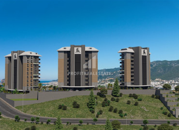 Квартиры разных планировок, 71-120м², в строящемся элитном комплексе, на начальном этапе строительства в районе Кестель, Алания ID-12472 фото-4